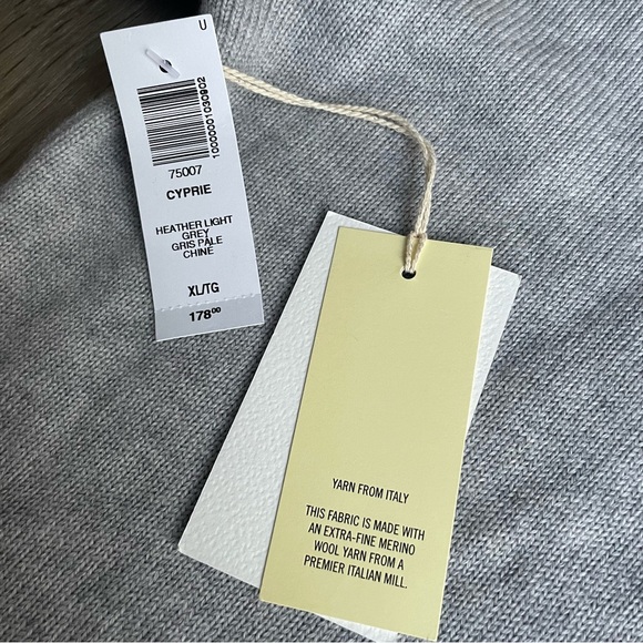 Aritzia Cyprie Gray Long Sleeve Dress NWT - Picture 2 of 10